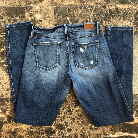 GUESS Skinny Ripped Jeans - Picture 2 of 7